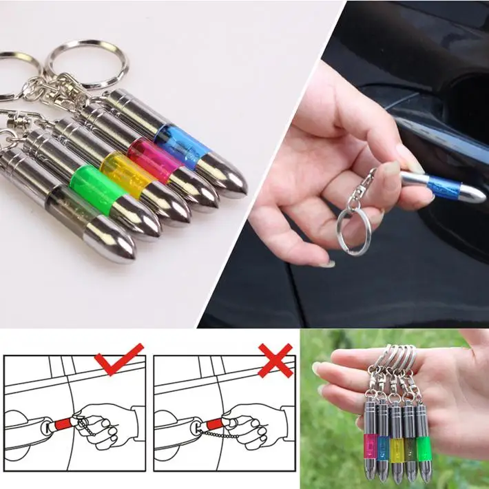 

1pc New Blue Handy Car Auto Anti Static Touch Pen Key-Ring Keychain Key Ring FREE SHIPPING CS0157