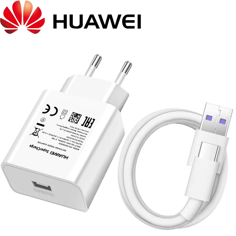 

huawei 5a fast charger original mate 20 pro p20 pro quick eu wall usb type-c cable supercharge power adapter for Mate 9 10 20