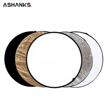 

ASHANKS 60CM/23" 5 in 1 Round Reflector for Camera Photo Studio Retrato Collapsible Photography Accessories / Flash Reflector