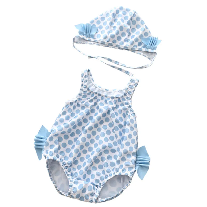 Baby Girl Swimwear Summer Girl Swimsuit Dots Infant Toddler Girl