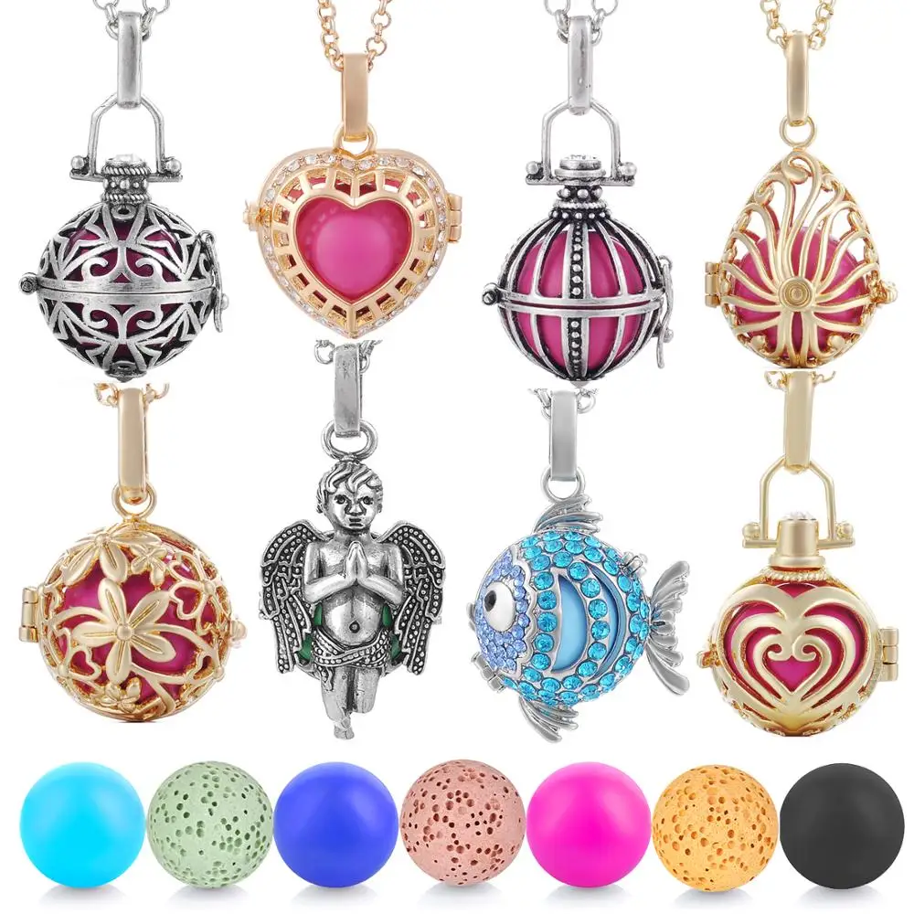 

Vocheng Caller Harmony Mexico Chime Angel Ball Locket Necklace Pregnancy Necklace for Pregnant Women VA-060