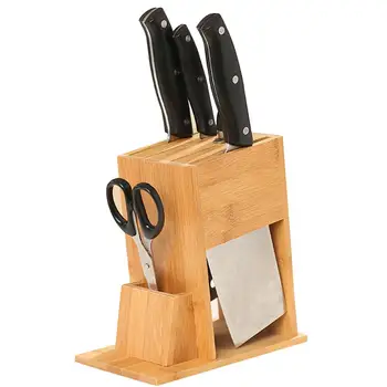

Kitchen Supplies Storage Shelf Multifunctional Cutter Rack Holder Wooden Knife Tool Holder Without Cutter