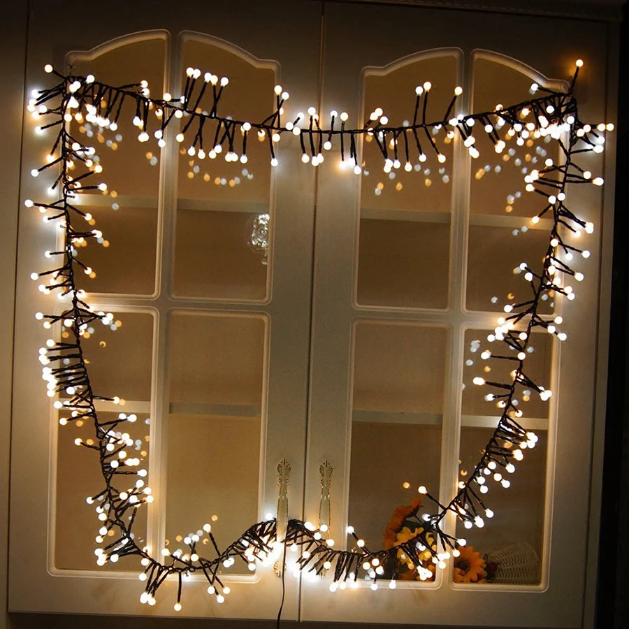 US $25.95 3M 400 LED Firecrackers String Lights 8 Modes Memory Waterproof Outdoor Decorative Lights For Courtyard Christmas Wedding Party