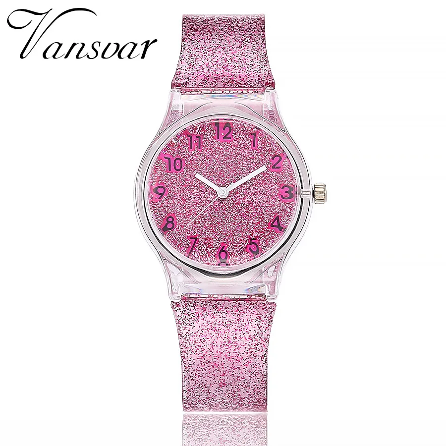

2019 Top Brand New Luxury Women Watch Reloj Gray Print Plastic Band Floral Jelly Dress Watches Quartz WristWatch A30