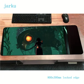

bioshock mats 800x300x3mm cute gaming mouse pad big keyboard mousepad xl notebook gamer accessories padmouse mat