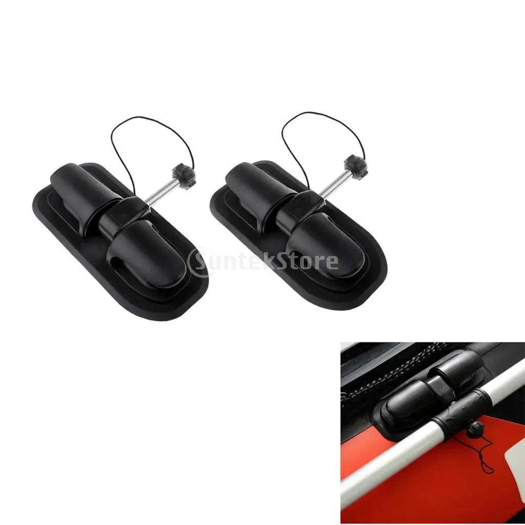 2 Pieces Inflatable Boat Oar Lock Patch Mount Kayak Canoe Raft Watercraft Parts Replacement Accessories