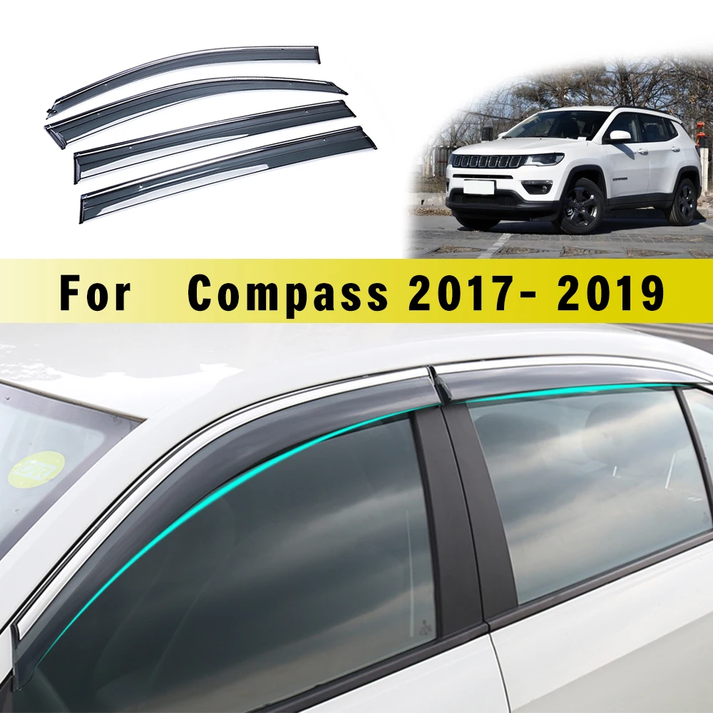 Автомобильный Стайлинг для Jeep Compass 2017 2018 защита от дыма солнца дождя|Навесы и