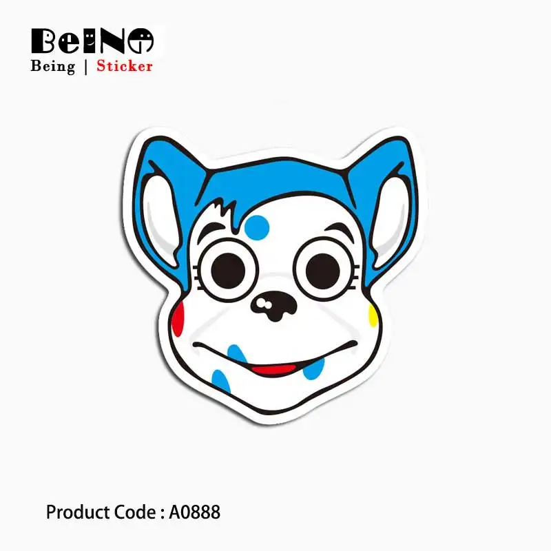 

Dalmatian Painted Face Dog Sticker Well-behaved Waterproof Suitcase Laptop Guitar Luggage Skateboard Toy Lovely A0888 Stickers