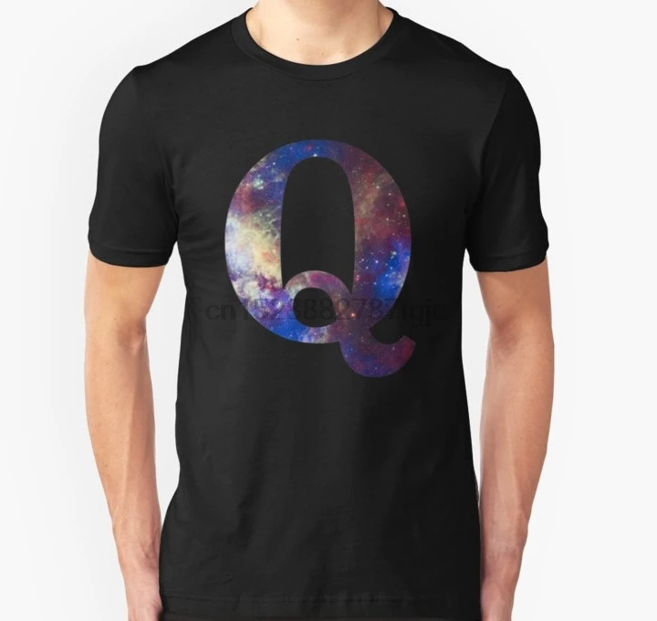 Мужская футболка с коротким рукавом QAnon Q Anon Quotes Qdrops Nebula Футболка женская | одежда