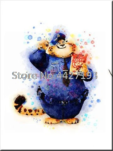

New Arrival 5D Diamond Painting Cartoon Diamond Painting Cross Stitch Tiger Resin Rhinestones Full Square Diamond Embroidery