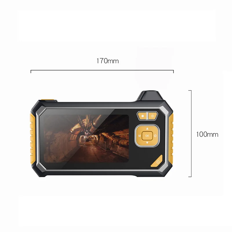 Profession Industrial Endoscope Digital Semi-Rigid Borescope 4.3inch LCD Snake Camera 1080PHD Video Waterproof Inspection Camera