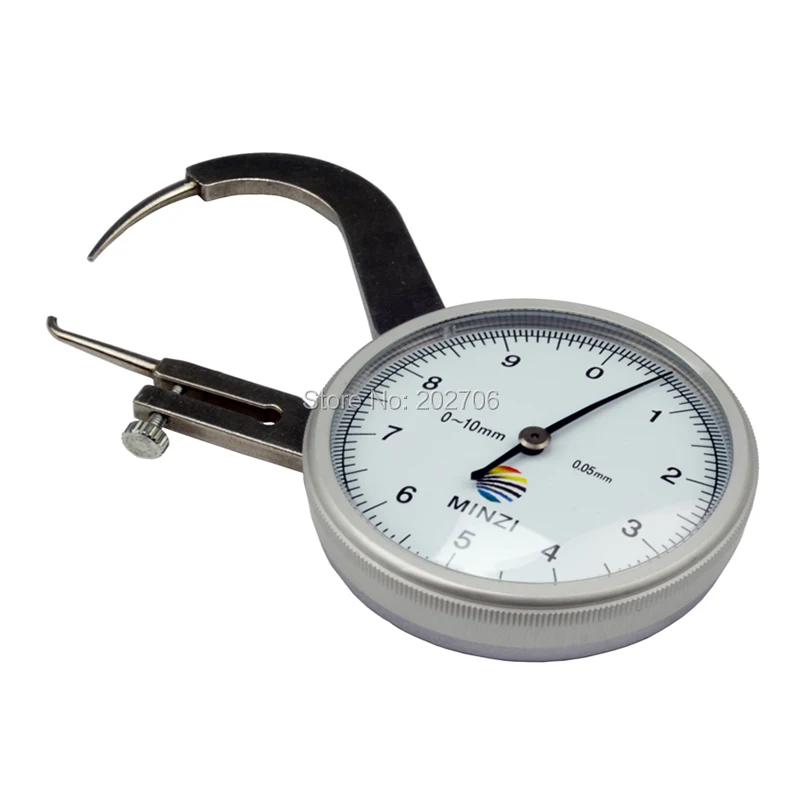 Drop shipping 0 10mmx45mm dial thickness gauge tester meter dial