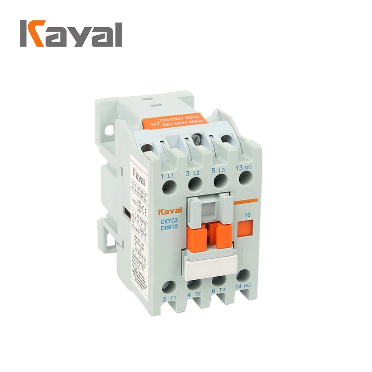 

High Quality Kayal LC1-D CKYC 3 Pole 240v Ac Contactor Magnetic Sliver Contact 9-95A