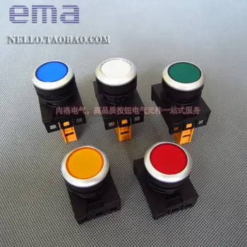 

[ SA ]Imports EMA 22mm LED flat hood E2I1 * red yellow blue and white LED AC110/220V--10PCS/LOT