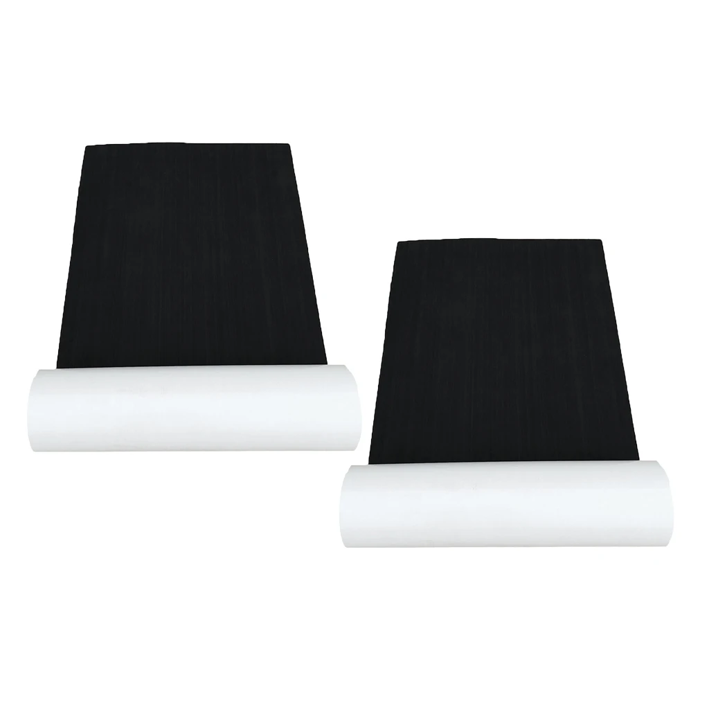 

2Pcs 220x65cm 5mm EVA Foam Boat Yacht Teak Decking Pad Sheet Mat Black