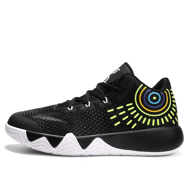 Новинка, большой размер 45, мужские баскетбольные кроссовки для пар, баскетбольные кроссовки, спортивная обувь, Zapatillas Basquetbol Basket Homme - Цвет: Black White