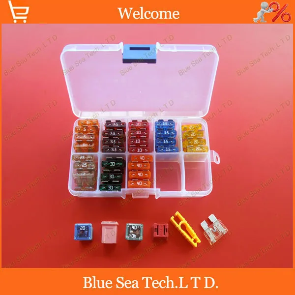 

68 pcs 12 models Original New 4S store 5A to 50A Mix Auto fuse Kit with transparent box+Extractor for VW Audi BMW TOYOTA etc.