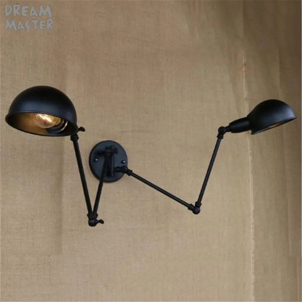 Classical Black Iron Wall Lights Antique Industrial America Country Wall lamp Retro Home Hall Beside Vintage applique Decor Classical Black Iron Wall Lights Antique Industrial America Country Wall lamp Retro Home Hall Beside Vintage applique Decor