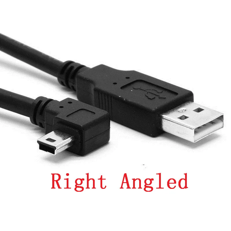 USB 2 0 Male to Mini USB B Type 5pin 90 Degree Up Down Left Right 5