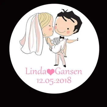 

100pcs Wedding Paper Stickers For Favors Gift Labels Wedding Labels Pegatinas de la Boda Wedding Decoration Invitation Boda