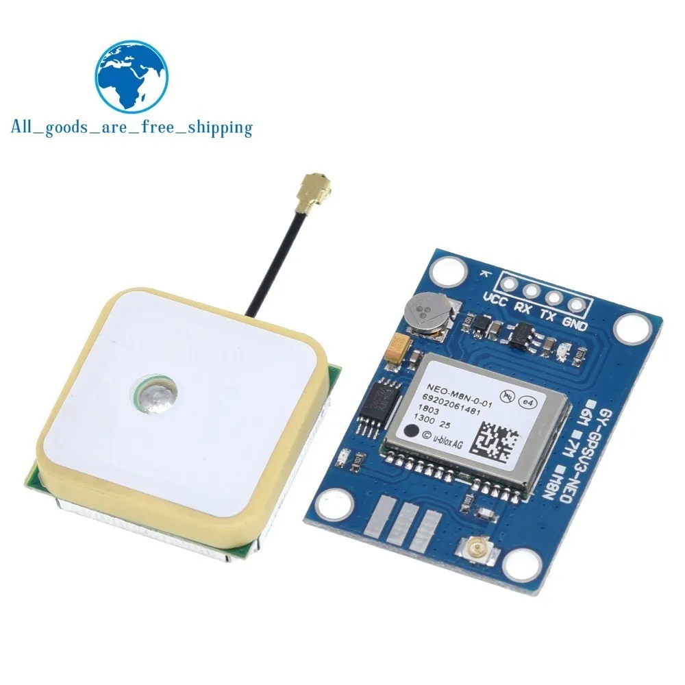 

GY-GPSV3 NEO-M8N GPS Module for APM MWC Flight Controller PX4 Pixhawk V2.4.5 APM2.56 APM 1.65 -3.6V