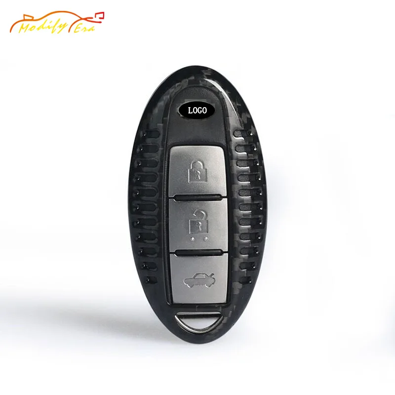 Black Red Carbon Fiber key covers For Nissan Infiniti Altima Armada