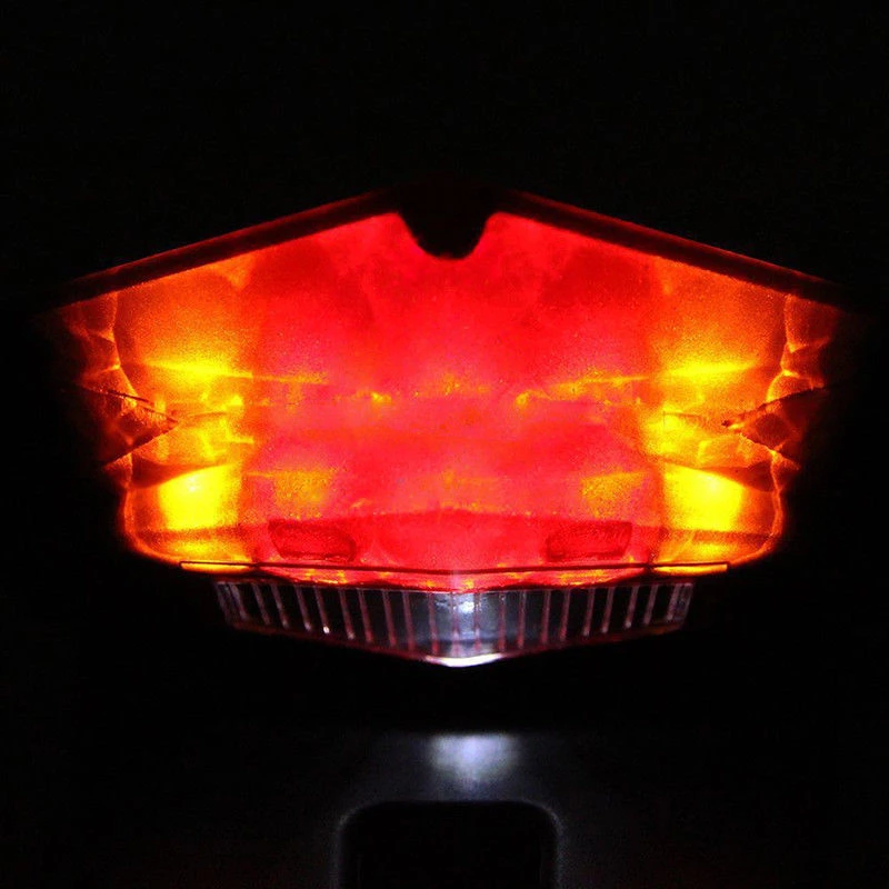 Fashion Red Lens Universal Motorcycle Dirt Bike Rear Fender Tail Brake Stop Light