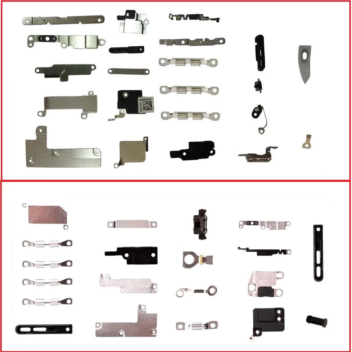 

Full body inner Small Metal iron Parts For iPhone 7 & 7 plus Small holder bracket shield plate set kit phone replacement Repair