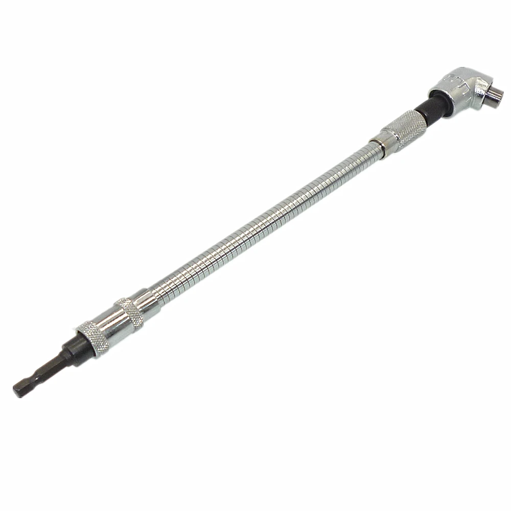 3X 105Degree 1//4/" Right Angle Drill Adapter Hex Shank Screwdriver Flexible Shaft