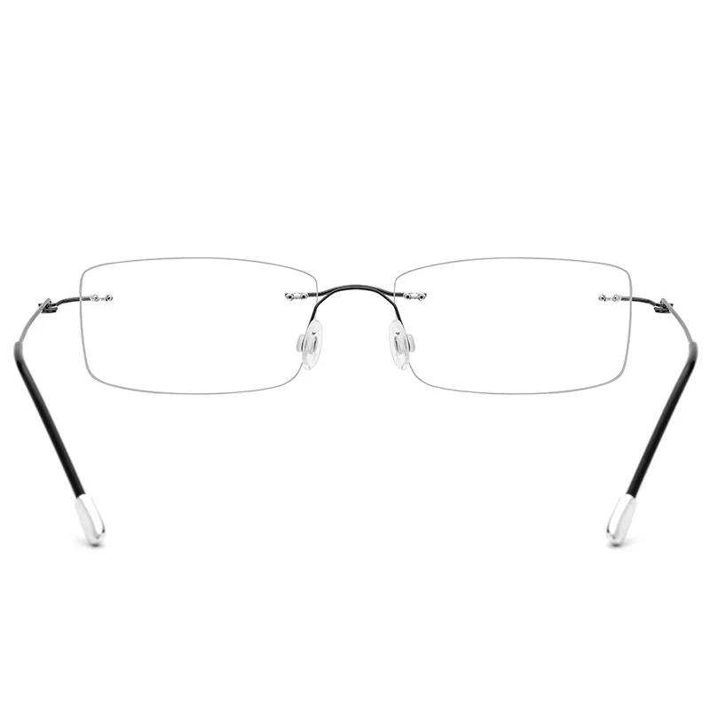 Квадратные очки без оправы, оправа для мужчин, титановые ультралегкие очки по рецепту, женские очки для близорукости, оптическая оправа, корейские Безвинтовые очки
