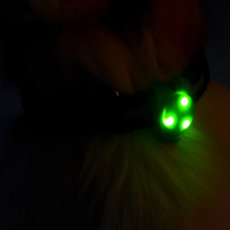 Pet Dogs световое светодиодное Ожерелье Подвеска для ошейника кошки собаки безопасные ночные аксессуары для ходьбы огни брелок