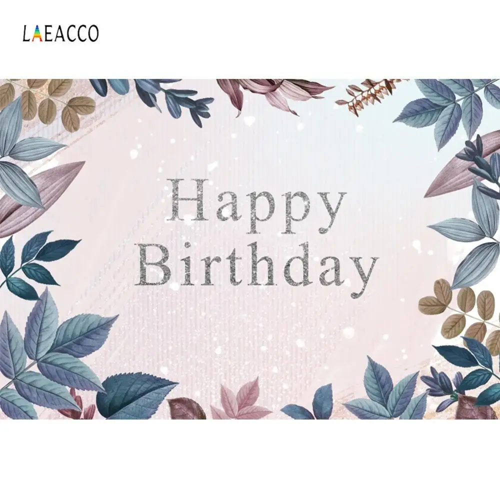 

Laeacco Tropical Birthday Party Palm Tree Leaves Baby Photocall Portrait Photo Background Photography Backdrops For Photo Studio