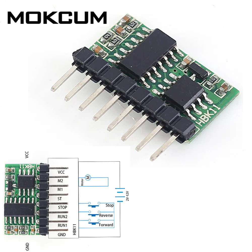 DC 2 V-12 V двигательный драйвер Модуль реле низкого уровня передний задний Управление; 1A самозапирающийся мотор Управление модуль