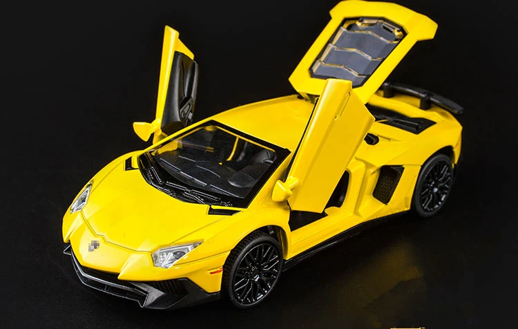 KIDAMI 1:32 Aventador 750-4 литая под давлением модель автомобиля с оттягивающейся спинкой игрушечные машинки подарки игрушки для детей моделирование oyuncak siku