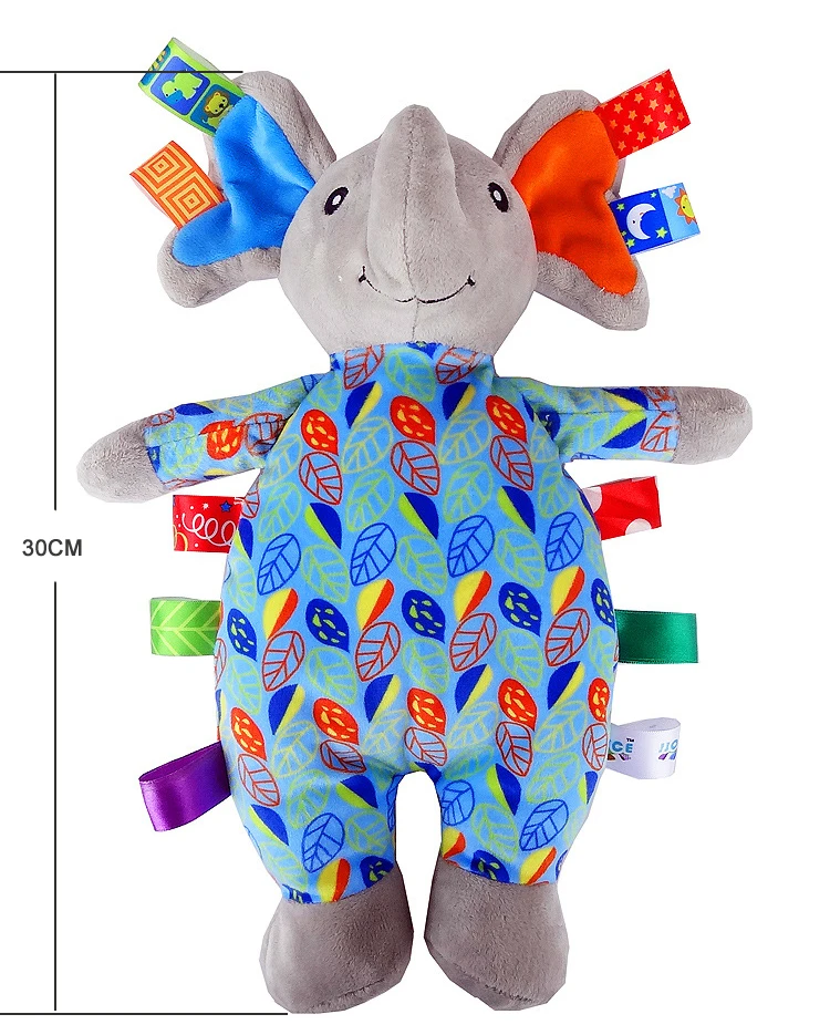 JJOVCE-Baby-Security-Blanket-Toys-Soft-Bedtime-Soother-Baby-Plush-Toys-Comfort-Towel-Sleep-Appease-Baby-Stuffed-Dolls-Elephant-05