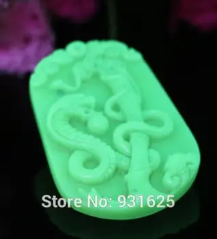 

Natural Fluorite Luminous Stone Carved Snake Lucky Pendant + Rope Necklace Glow in Dark luminous stones Jewelry