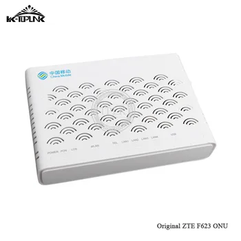 

10PCS original for ZTE F623 GPON ONU 1POTS+1GE+3FE+WIFI+USB, SC UPC Optical Network ONT ONU With China Mobile Logo