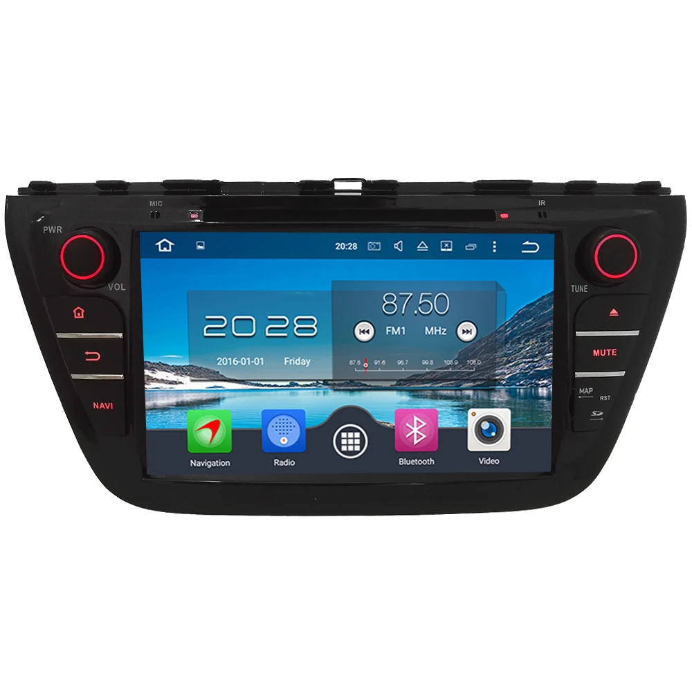 

8" WiFi Octa Core PX5 4GB RAM Android 6 DAB 4G 32GB ROM Car DVD Multimedia Player Radio Stereo For Suzuki S-Cross SX4 2014-2017