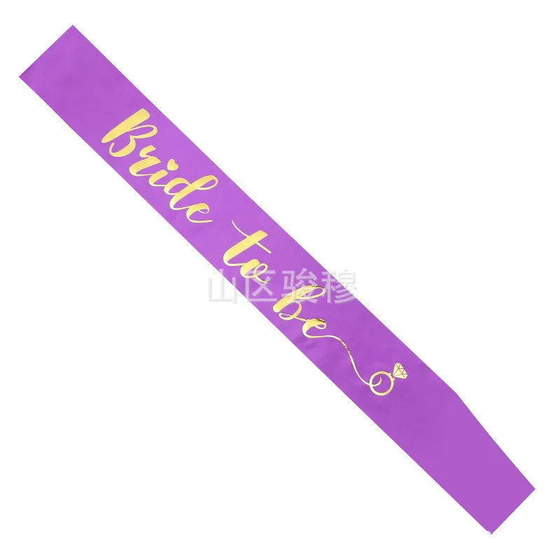 Bride to Be Sash with Diamond Ring Hen Party Sash for Bachelor Party Wedding Bridal Shower Pink White with Gold Letter HW62 (5)