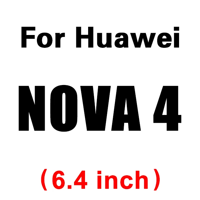 9D полное покрытие из закаленного стекла для huawei nova 3 4 стекло nova 3i 3e Lite Защитное стекло для huawei nova 3 nova 4 защита экрана - Цвет: for Huawei Nova 4