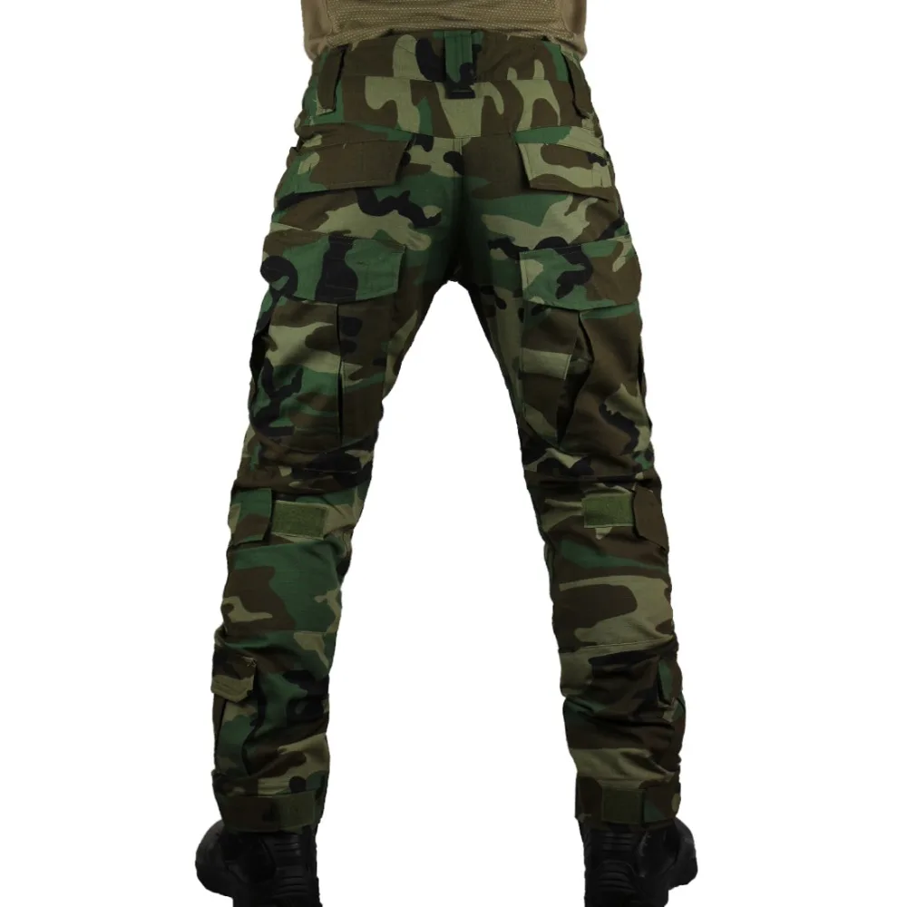 Zuoxiangru мужские Мультикам тактические брюки мульти-карманы военный камуфляж Открытый страйкбол боевой охотничьи брюки с наколенниками