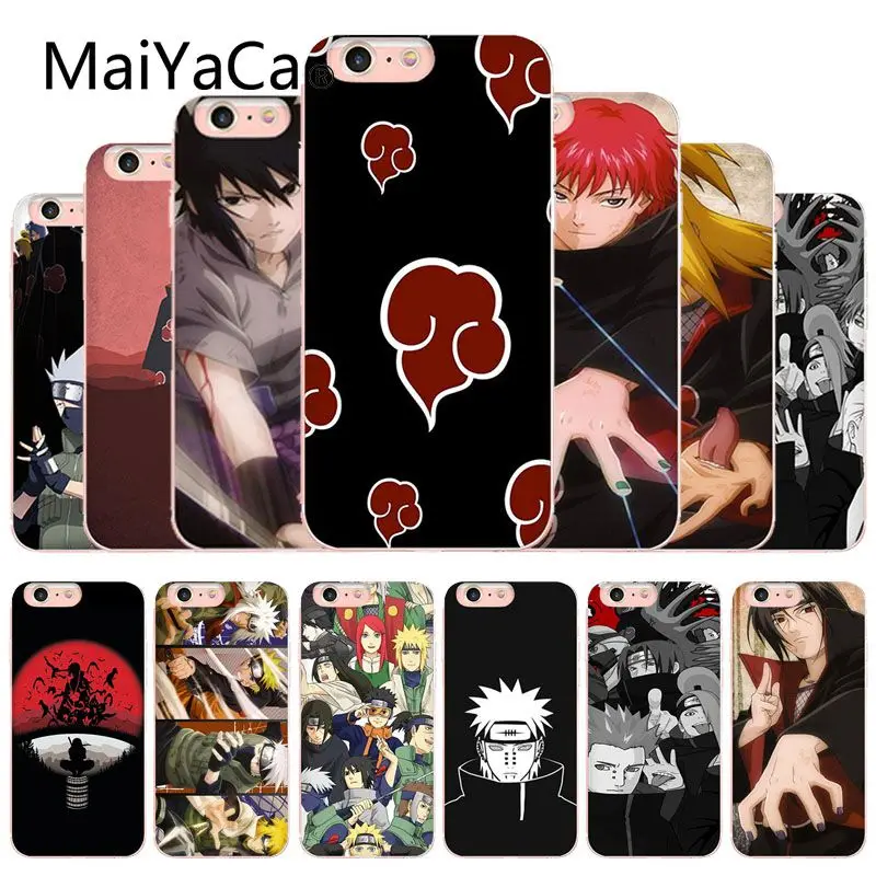 MaiYaCa Аниме Наруто Akatsuki чехол для Apple iphone XS XR SE и 6s 7 8 телефона|Чехлы-накладки| |