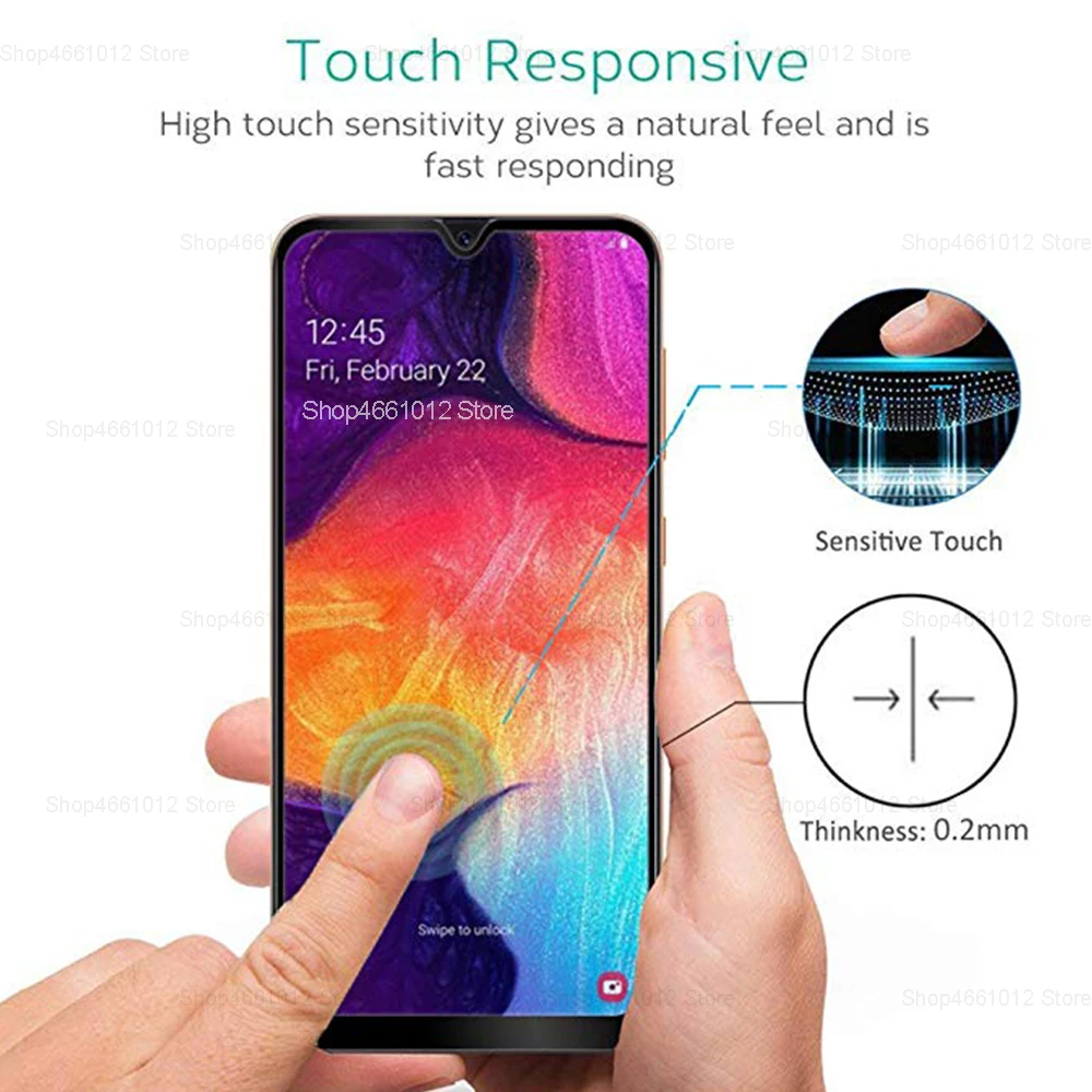 Защитная пленка для Samsung Galaxy A50 закаленное стекло A 50 защитное с полным покрытием