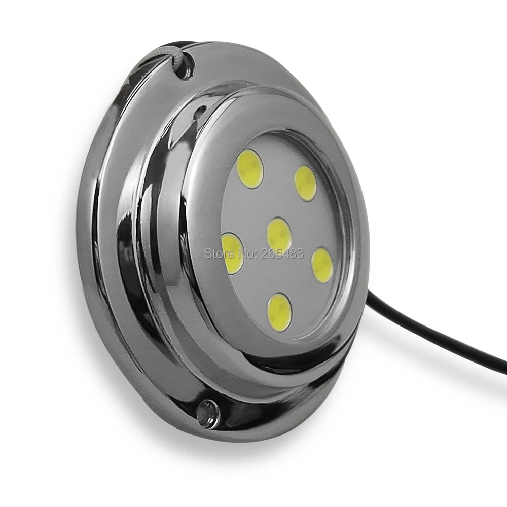 S.316 MARINE BLUE SURFACE UNDERWATER BOAT DRAIN PLUG LIGHT 6 LED FOR FISHING