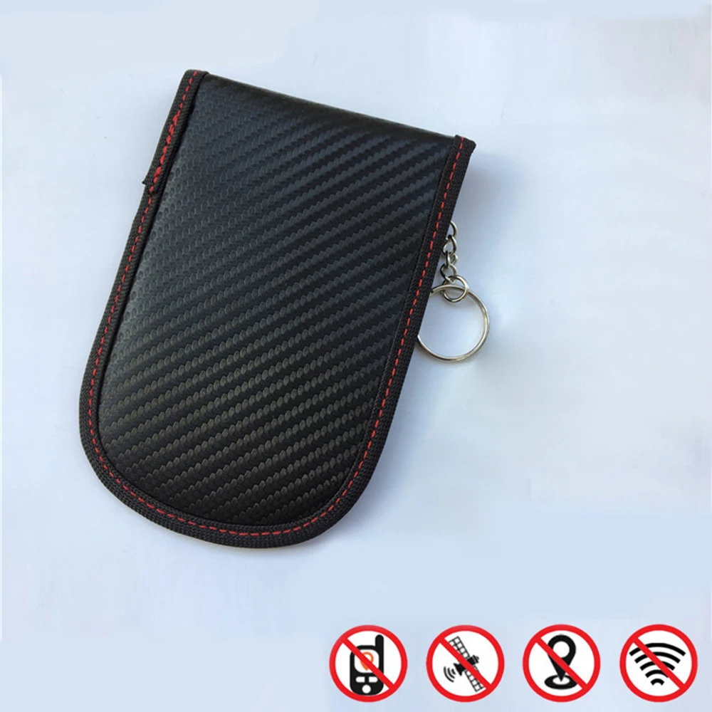 2 x Car Key Signal Blocker Case Faraday Cage Fob Pouch Keyless RFID Blocking Bag 