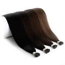 Neitsi двойной нарисованный Remy I наконечник человеческих предварительно скрепленных fusion волос наконечник палки прямые кератиновые человеческие волосы для наращивания 1,0 г/локон 2" 28" 25s