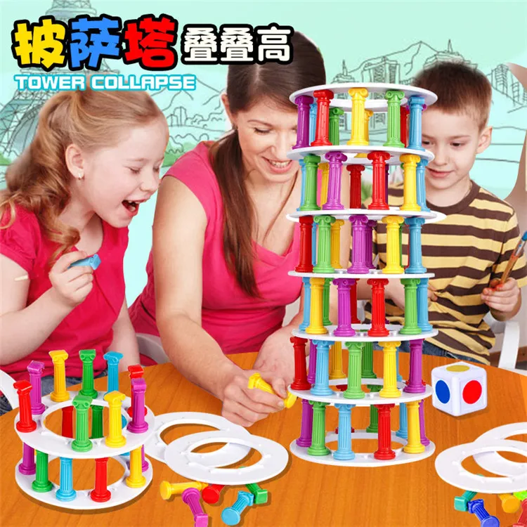 Башня коллапс кубики для игр родительский интерактивный настольные игры для детей подарок большой вызов игра для семейного развлечения