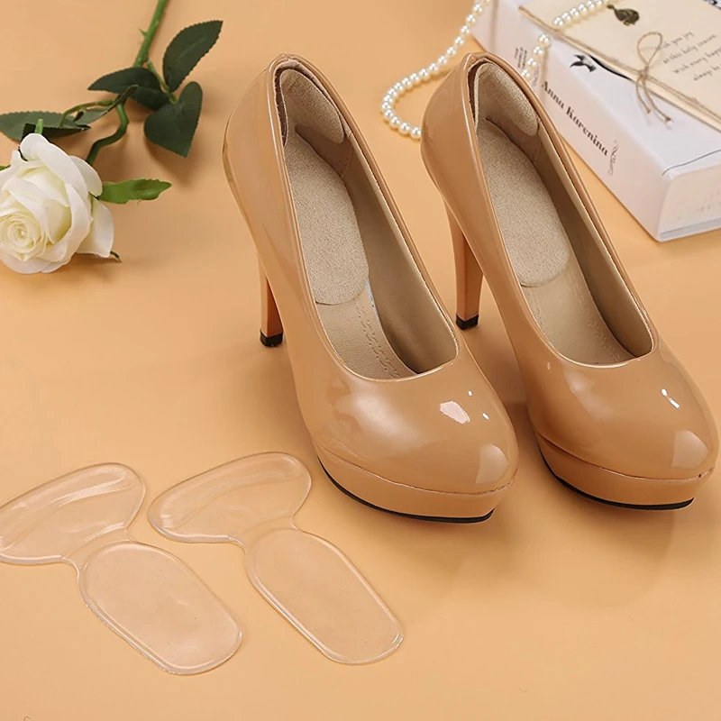 

1Pair Foot Care Adhesive Back Heel Pads-Heel Grip Liners, Heel Cushion Insoles for High Heels Blisters