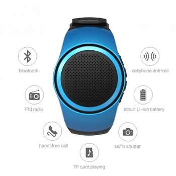 

Ubit B20 Bluetooth Sports Music Watch Portable Mini Watch Bluetooth 2.1+EDR Sport Speaker TF Card FM Audio Radio Speakers mp3