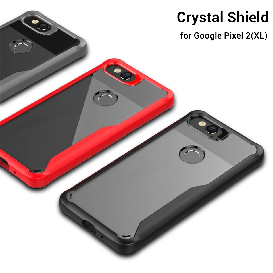 

Heavy Duty Bumper for Google Pixel 2 3 3a Case Transparent Shield Hybrid Drop Protection Armor Cover for Google Pixel 2 3 3a XL